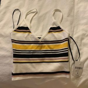 Striped crop top